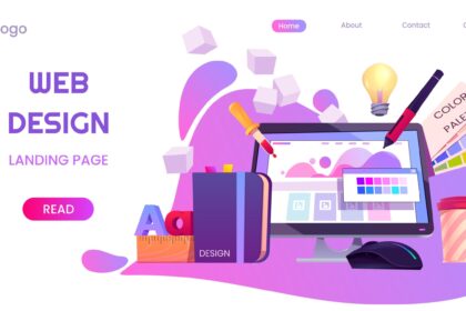 Web Design Landing Page Vector - DeviloArts