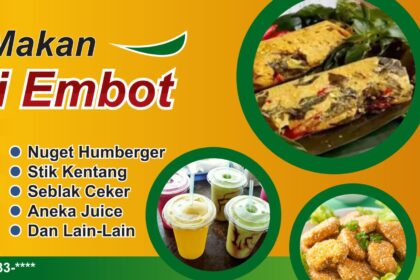 Banner Warung Makan Dapur si Embot Vector