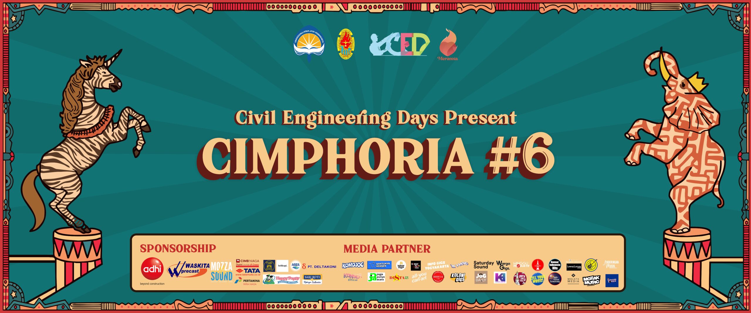 Cimphoria #6 Civil Engineering Days Present Desain Banner