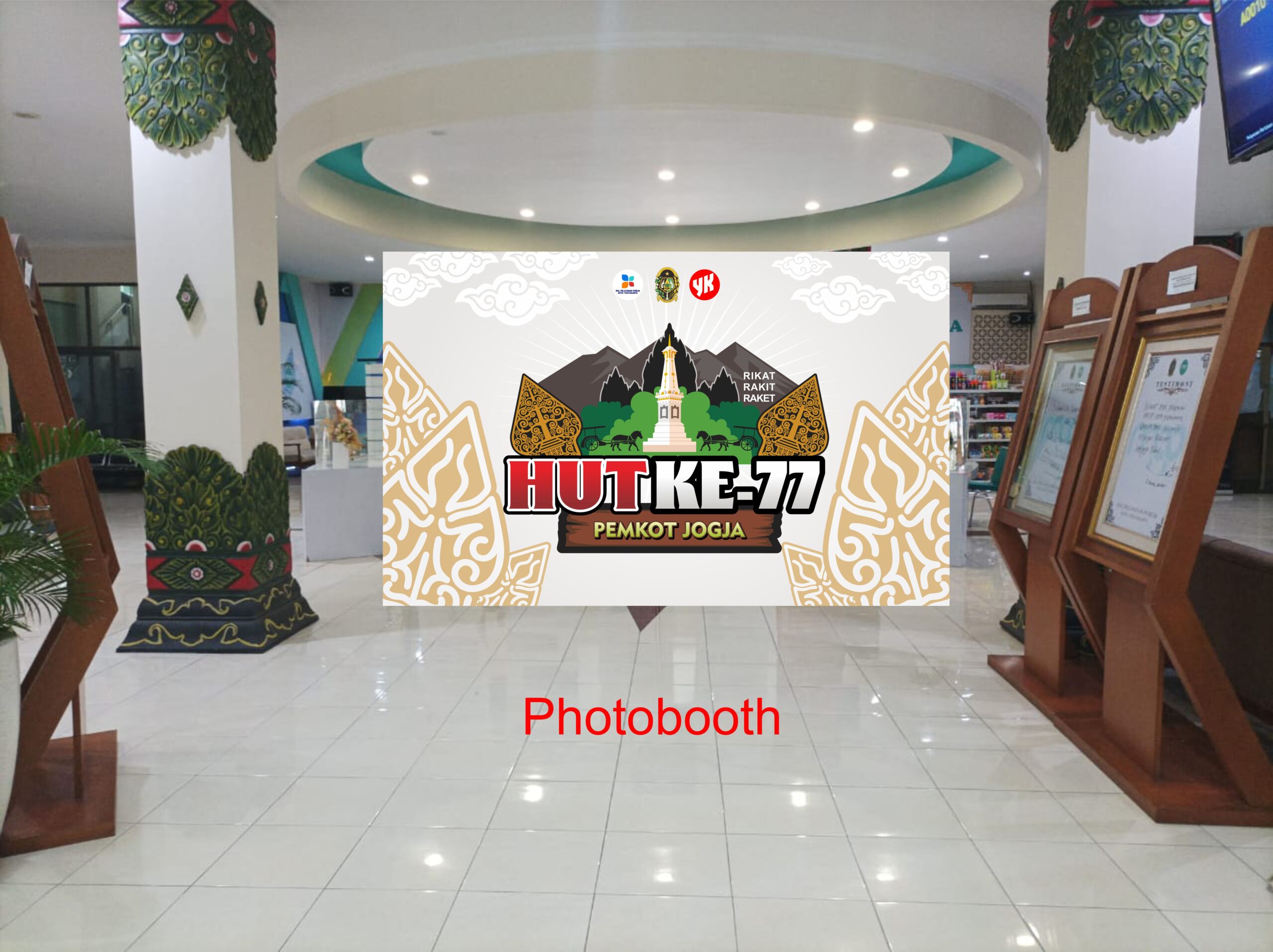 Dekorasi Kantor HUT ke 77 PEMKOT Jogja Desain Vector