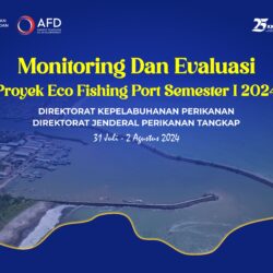 Monitoring dan Evaluasi Proyek Eco Fishing Desain Backdrop