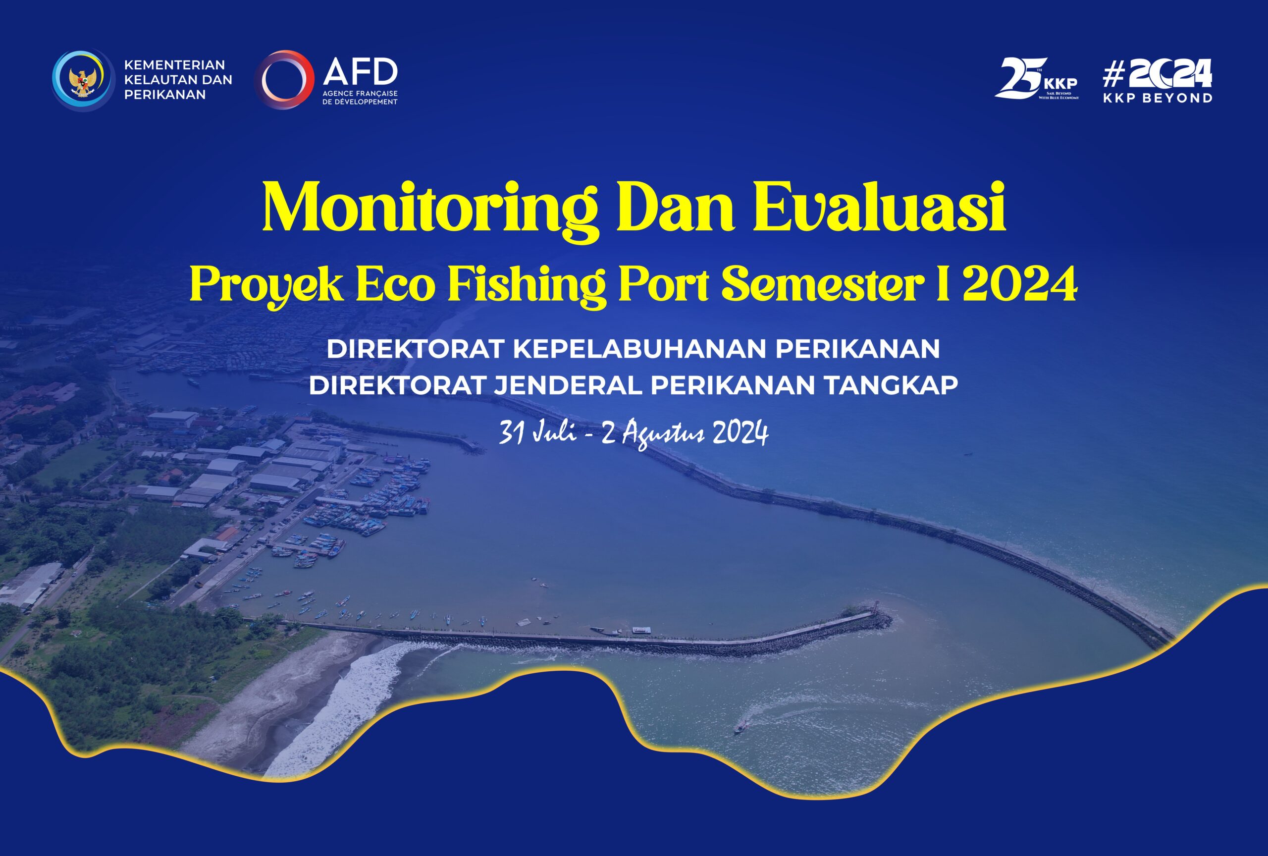 Monitoring dan Evaluasi Proyek Eco Fishing Desain Backdrop