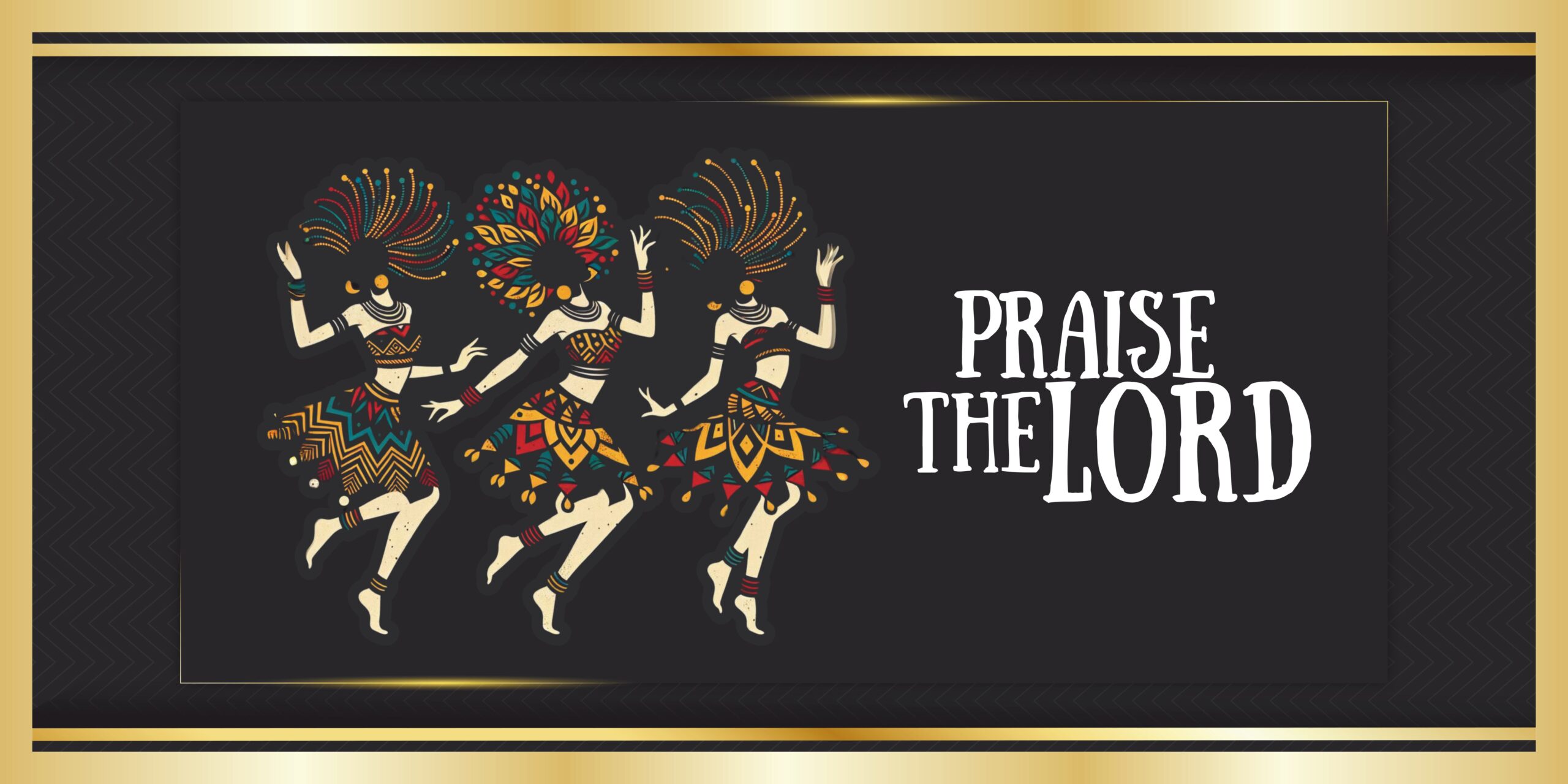 Praise The Lord Backdrop Desain Vector