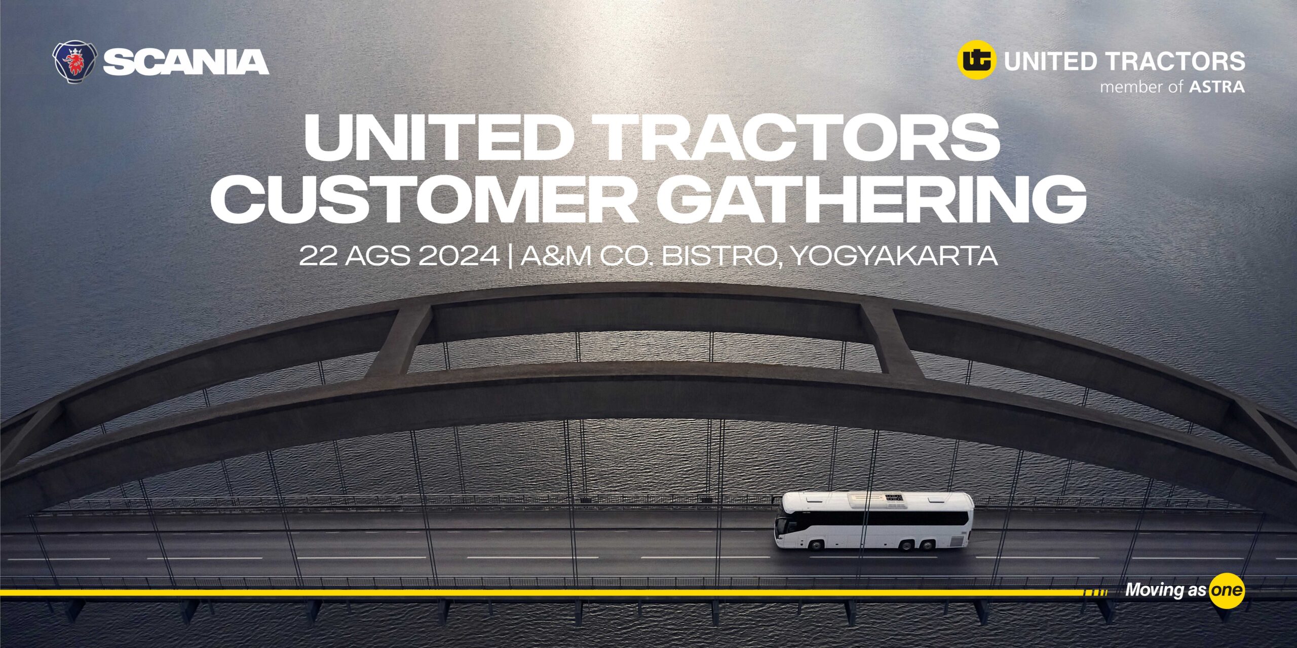 United Tractors member of ASTRA Backdrop Desain