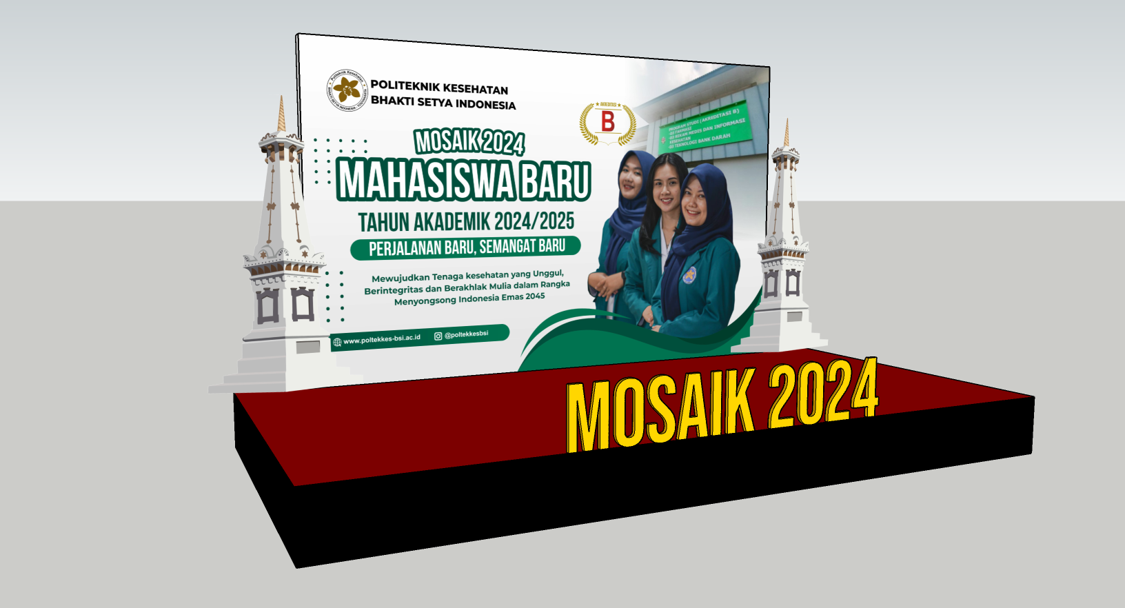 Poltekkes BSI Backdrop Mosaik 2024