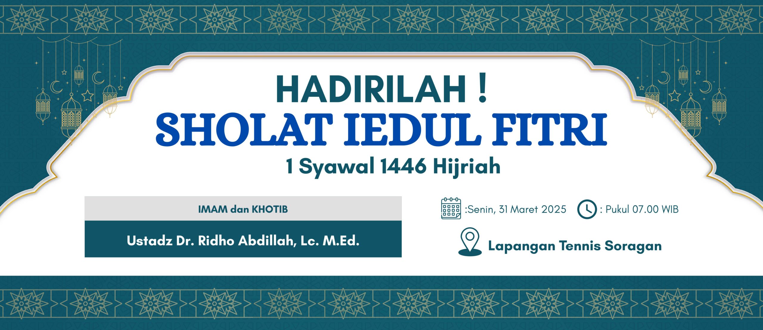 Backdrop Pengajian Desain Vector 2025