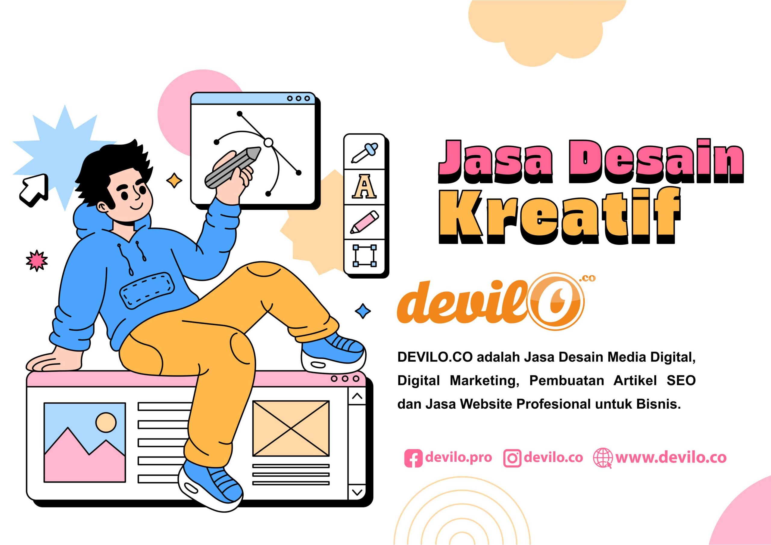 Jasa Desain Kreatif by DEVILO CO Vector - Desain Grafis, Logo, Vector, Template, Background. Jasa Desain Kreatif by DEVILO CO Vector