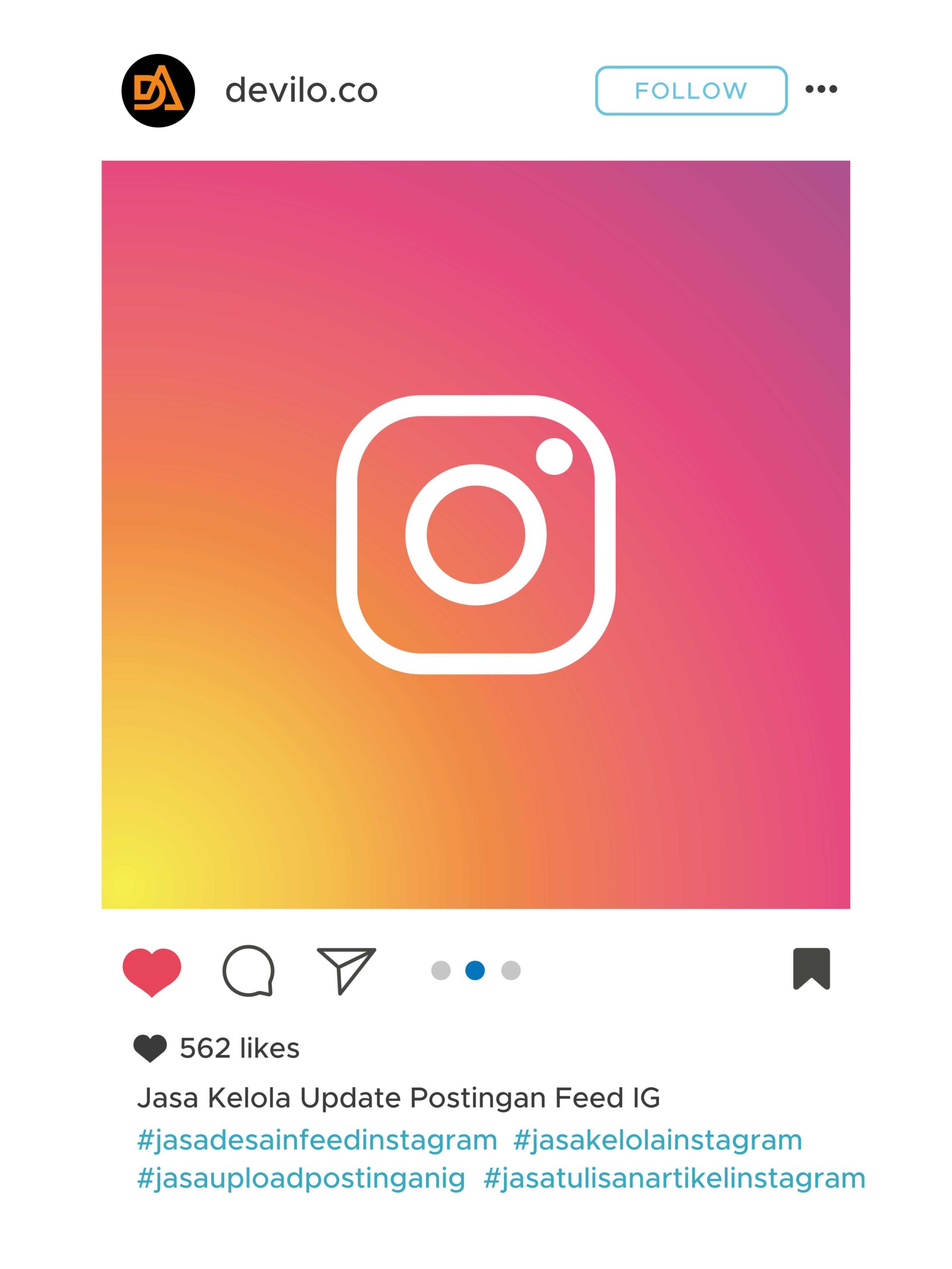 Template Postingan Feed IG Vector