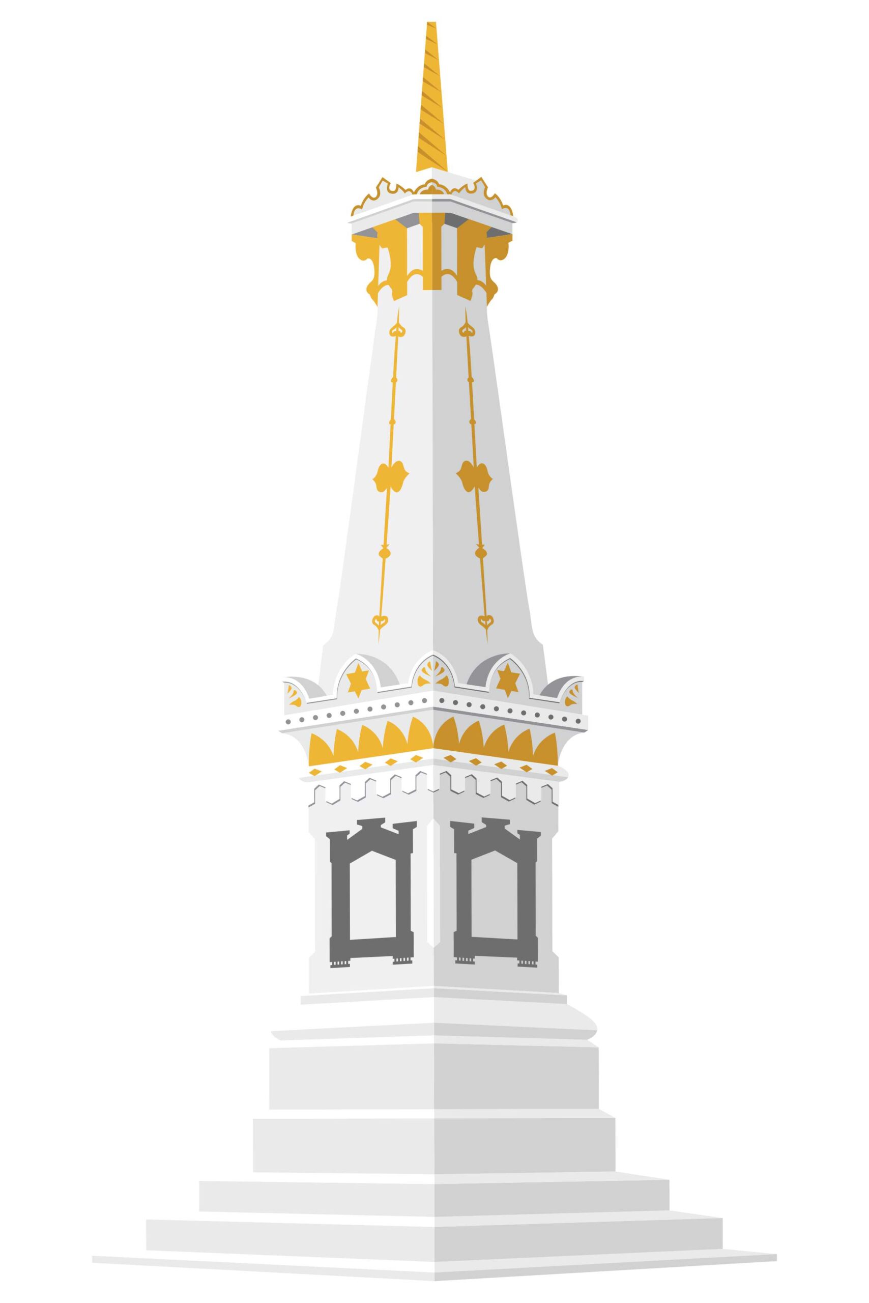 Tugu Jogja Desain Vector Free