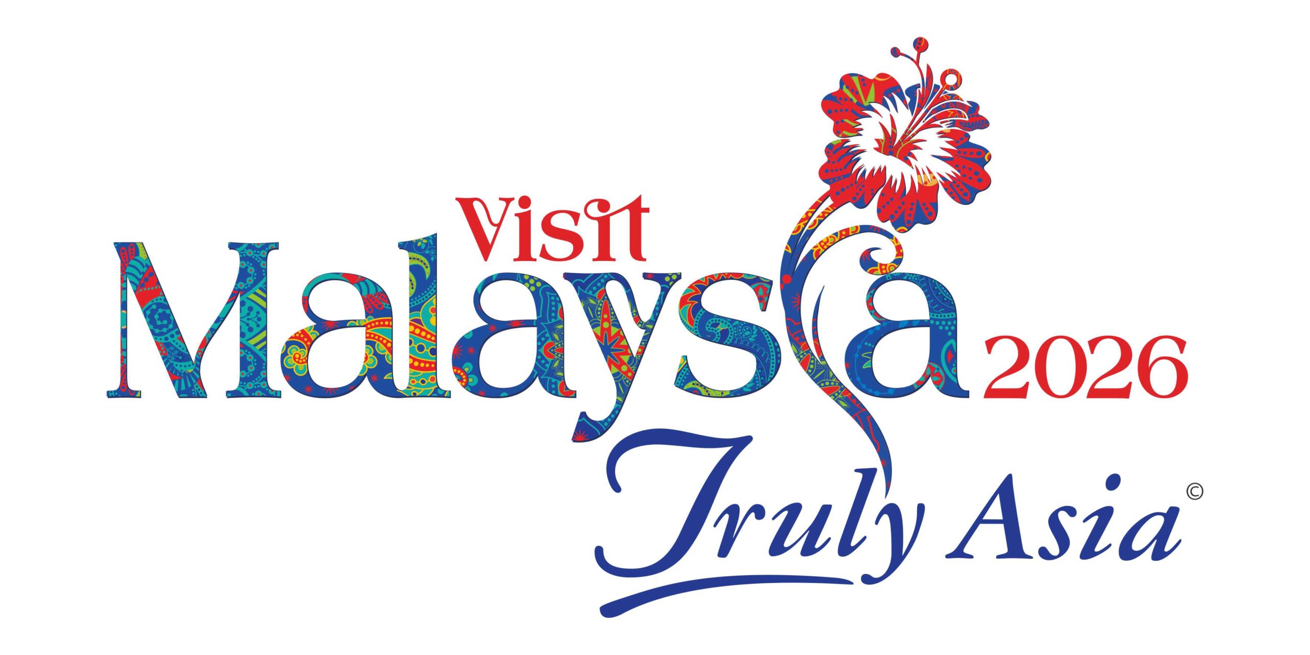 Visit Malaysia 2026 Truly Asia Logo - Desain Grafis, Logo, Vector, Template, Background. Visit Malaysia 2026 Truly Asia Logo