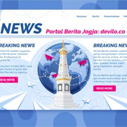 Website Portal Berita Jogja Desain Vector