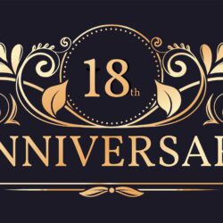 18th Anniversary Vector