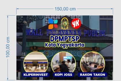 DPMPTSP Kota Yogyakarta Backdrop Vector