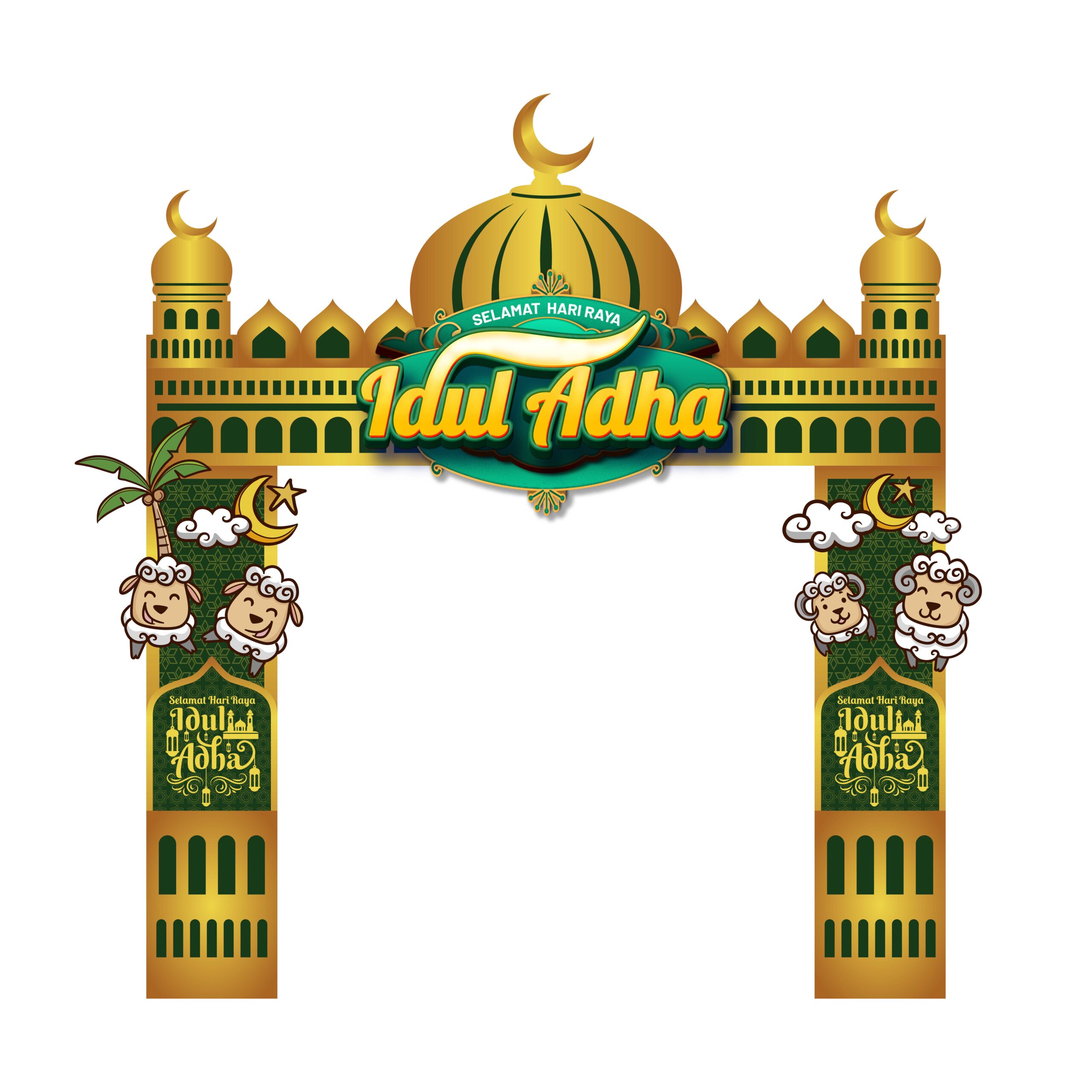Dekorasi Idul Adha Desain Vector 2025