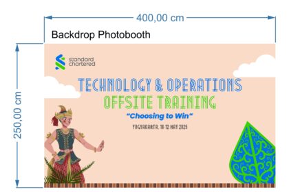 Standard Chartered Desain Dekorasi Backdrop