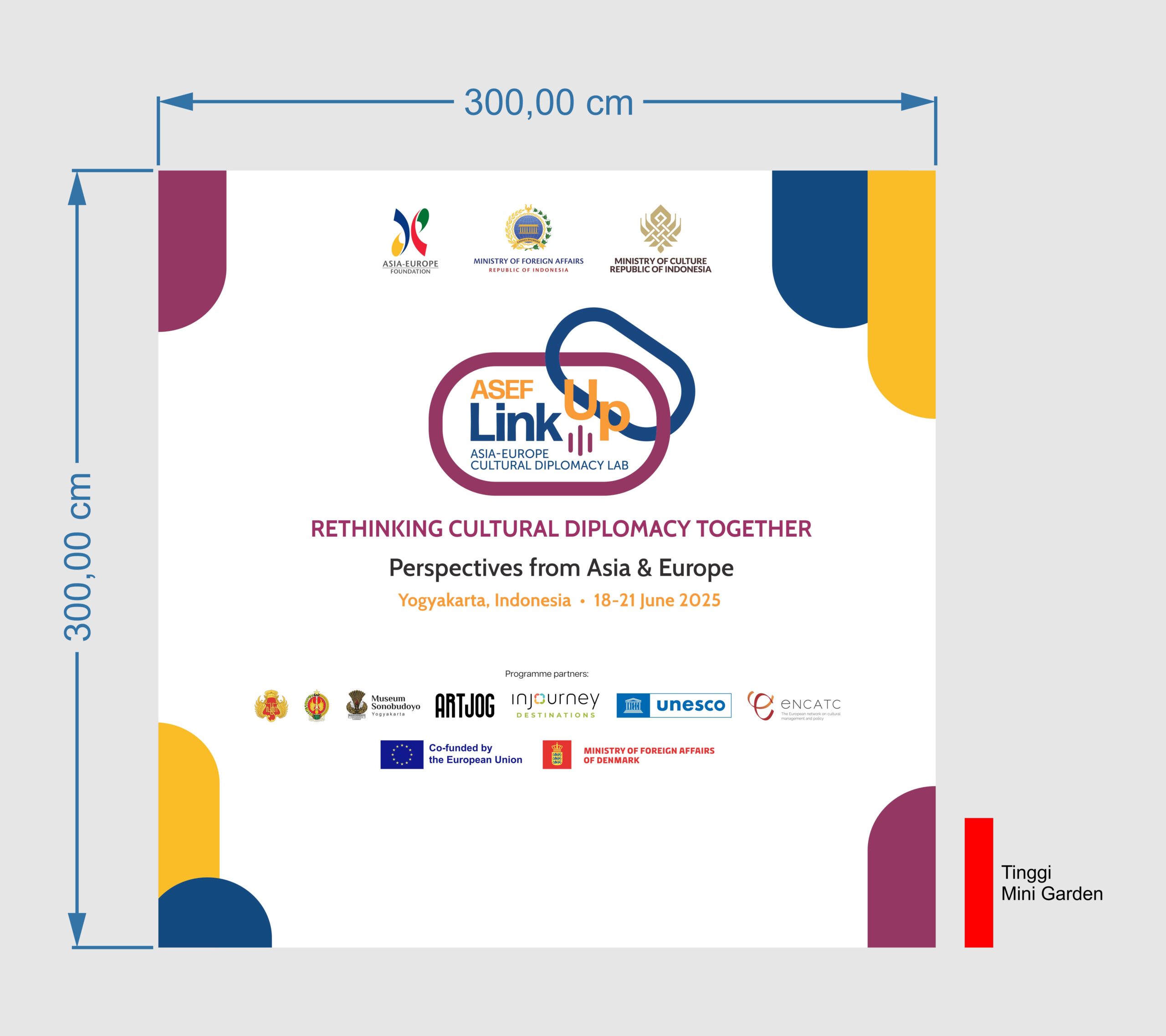 ASEF Link Up Backdrop Vector