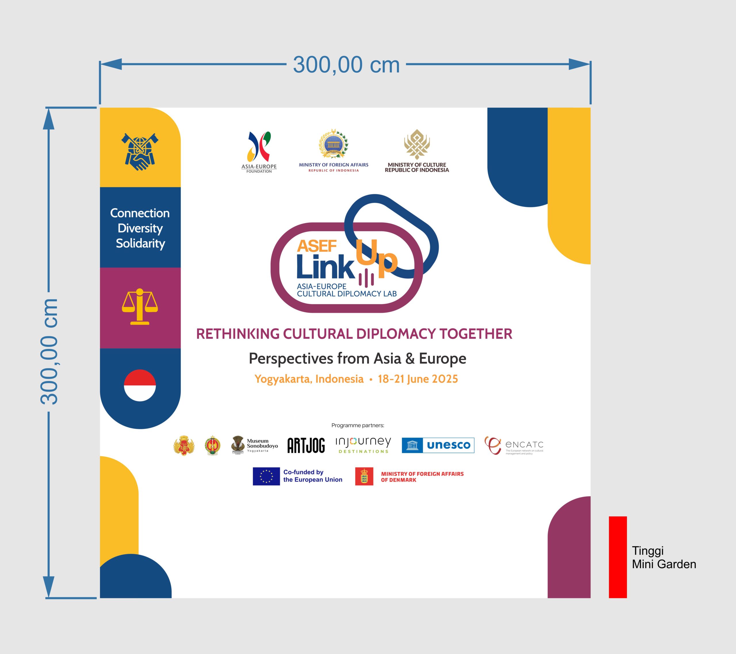 ASEF Link Up Backdrop Vector