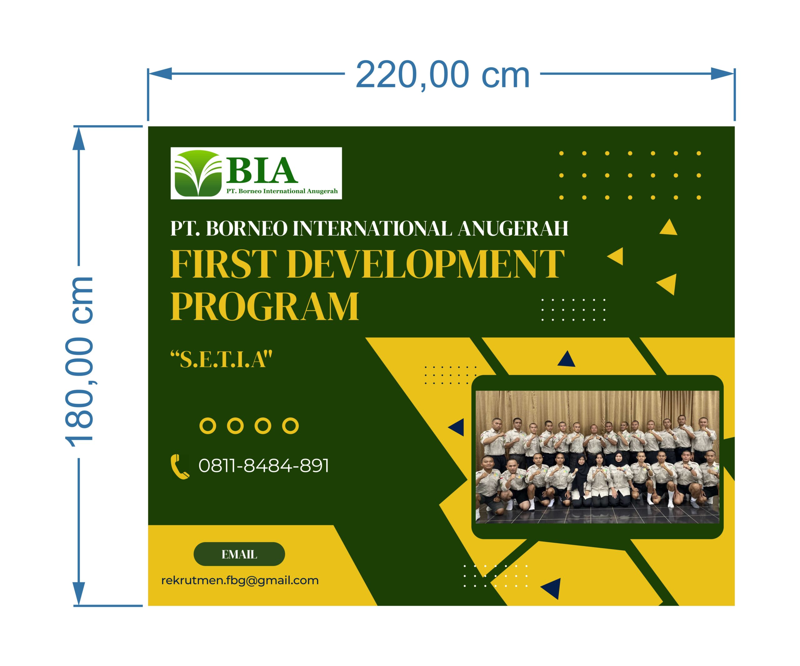 First Development Program Banner Desain - Desain Grafis, Logo, Vector, Template, Background. First Development Program Banner Desain - PT Borneo International Anugerah