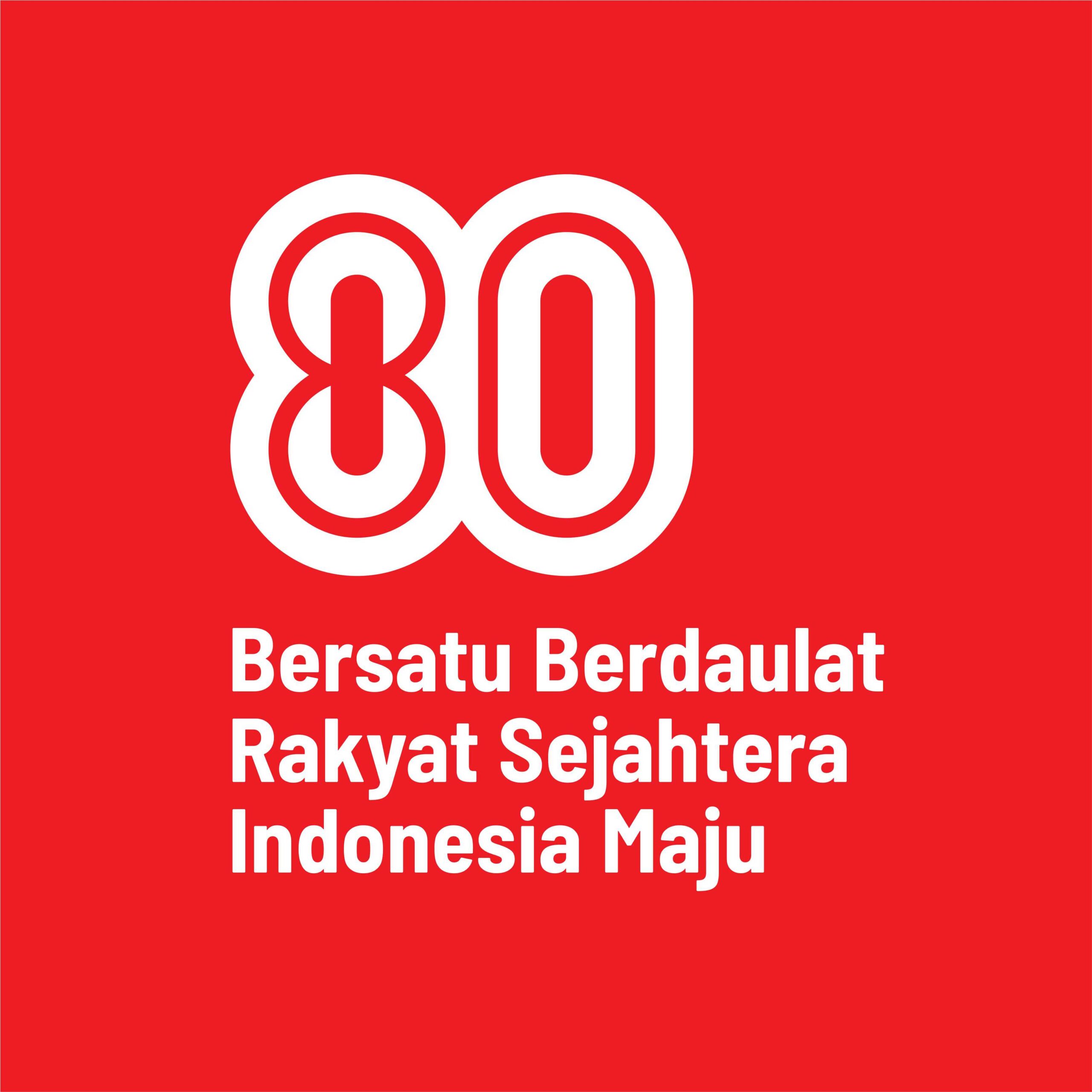 Logo HUT RI ke-80 2025 Download Vector - Desain Grafis, Logo, Vector, Template, Background. Logo HUT RI ke-80 2025 Download Vector