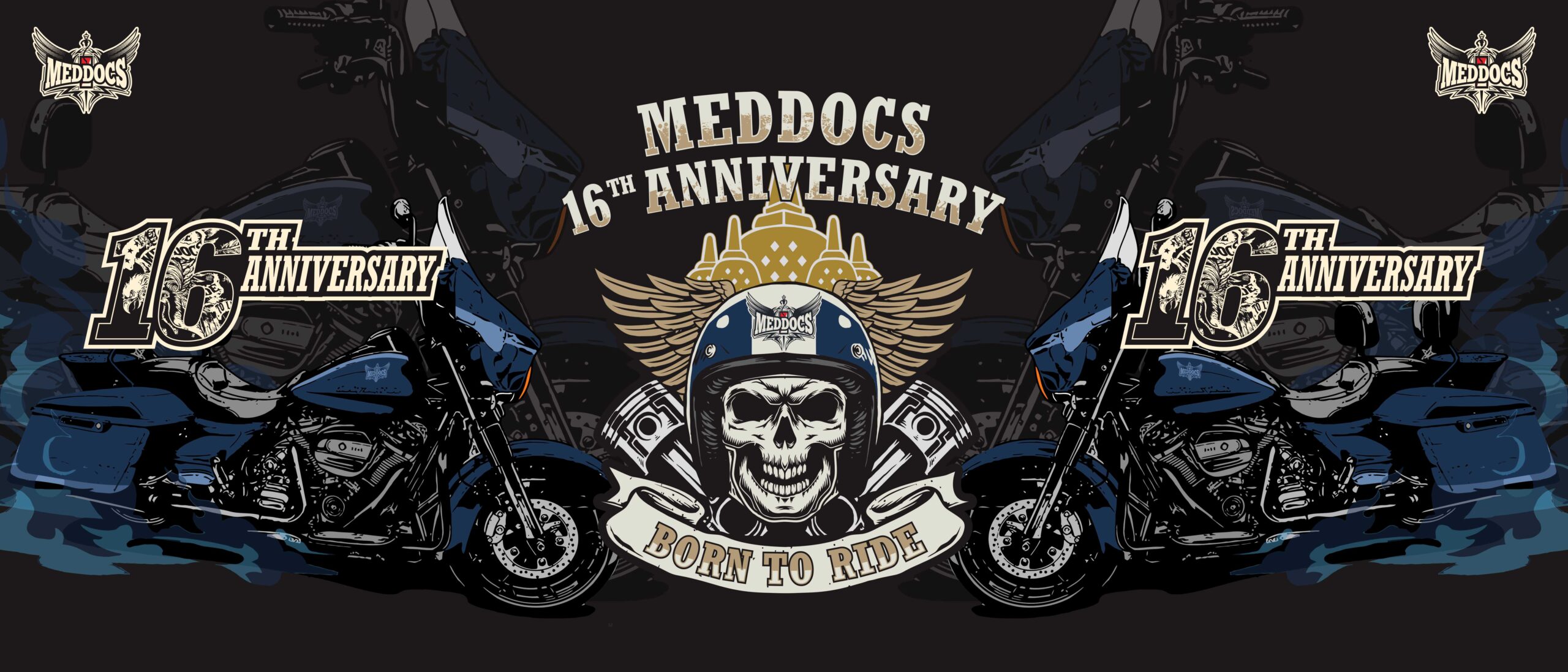 Meddocs Anniversary Backdrop Vector