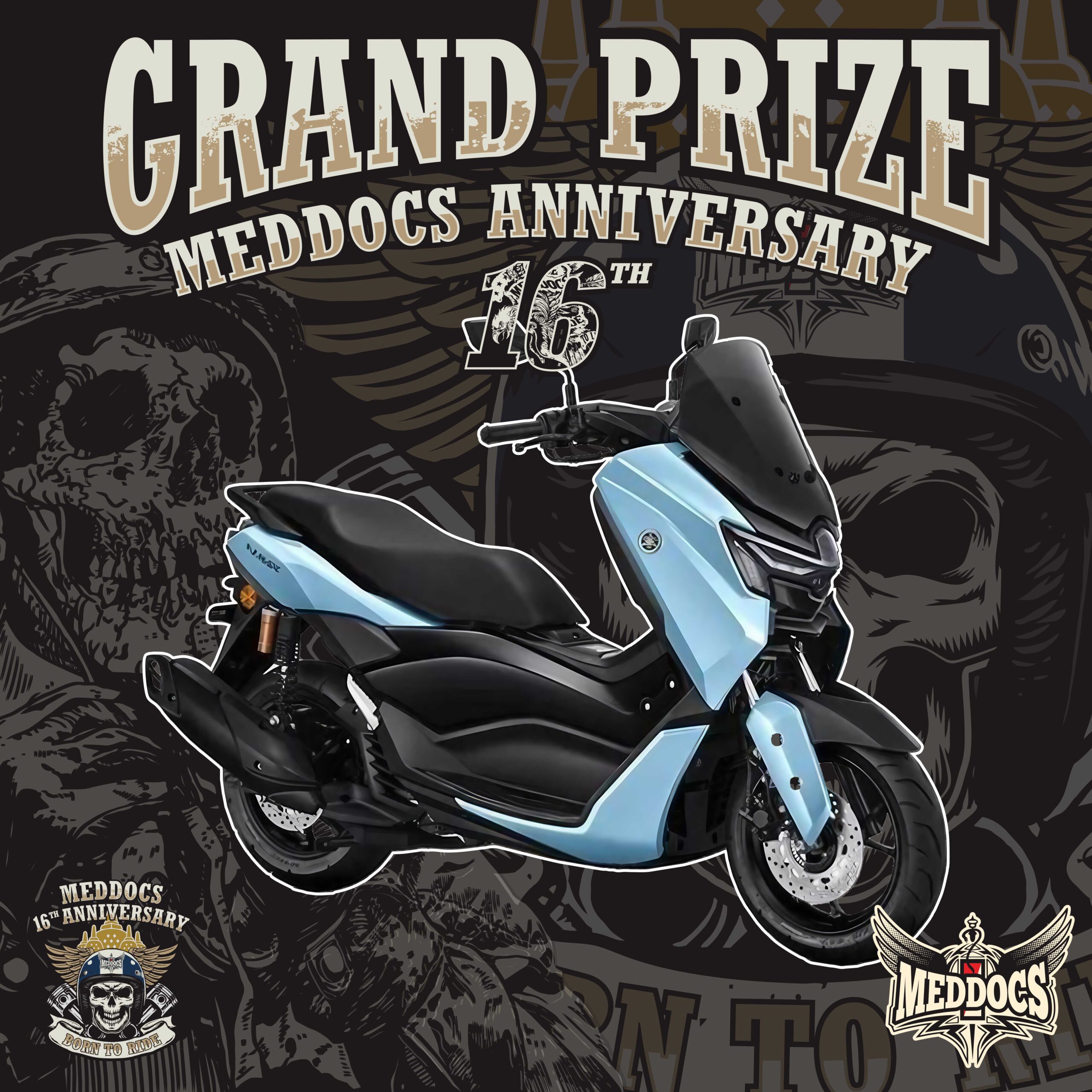 Meddocs Anniversary Backdrop Vector