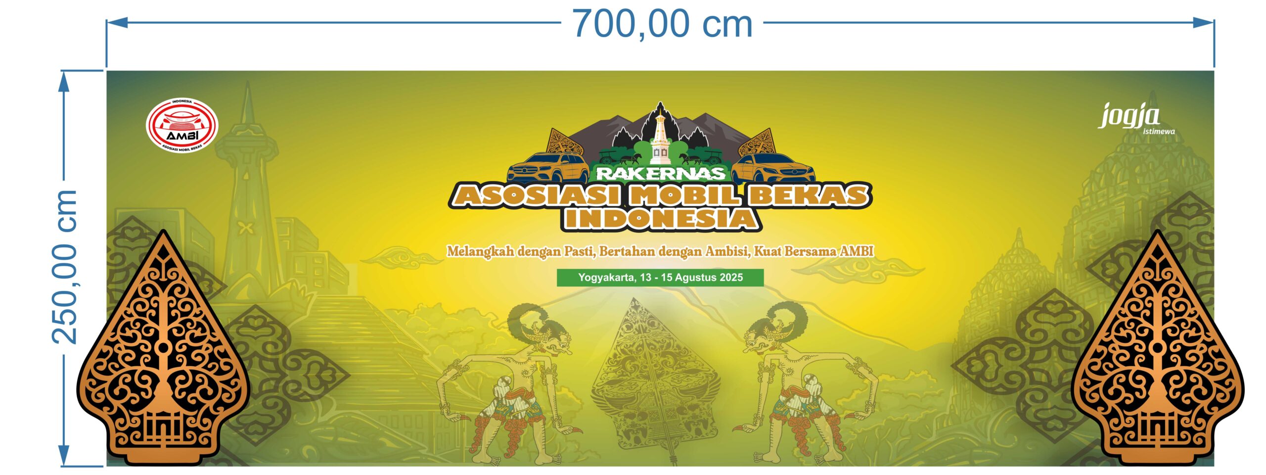 Dekorasi Event AMBI Desain Vector