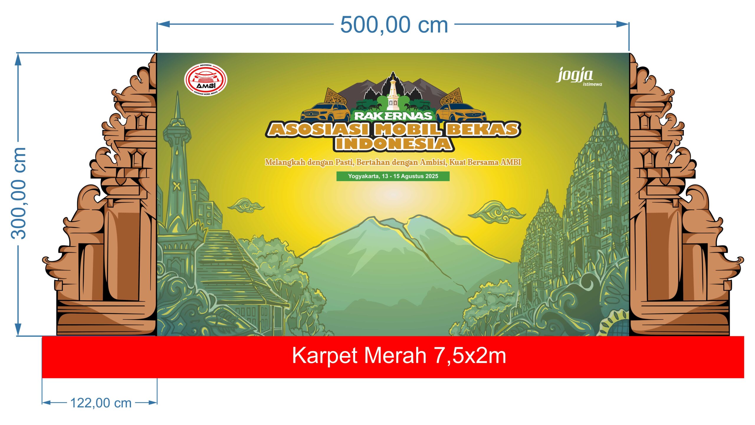 Dekorasi Event AMBI Desain Vector