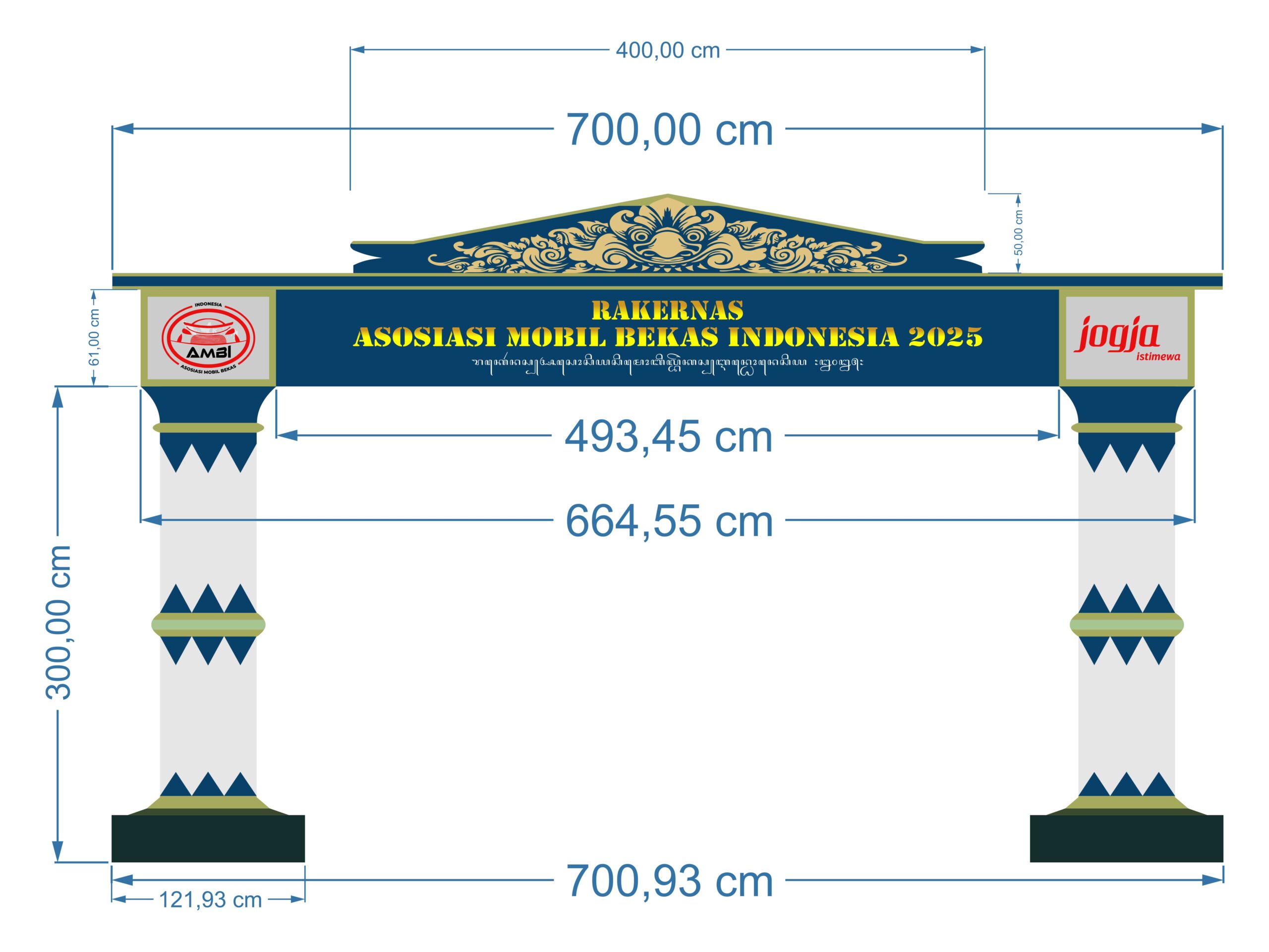 Dekorasi Event AMBI Desain Vector