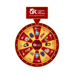 Desain Roulette Spin Wheel OJK Vector