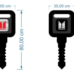 Simbolik Kunci Mobil ISUZU