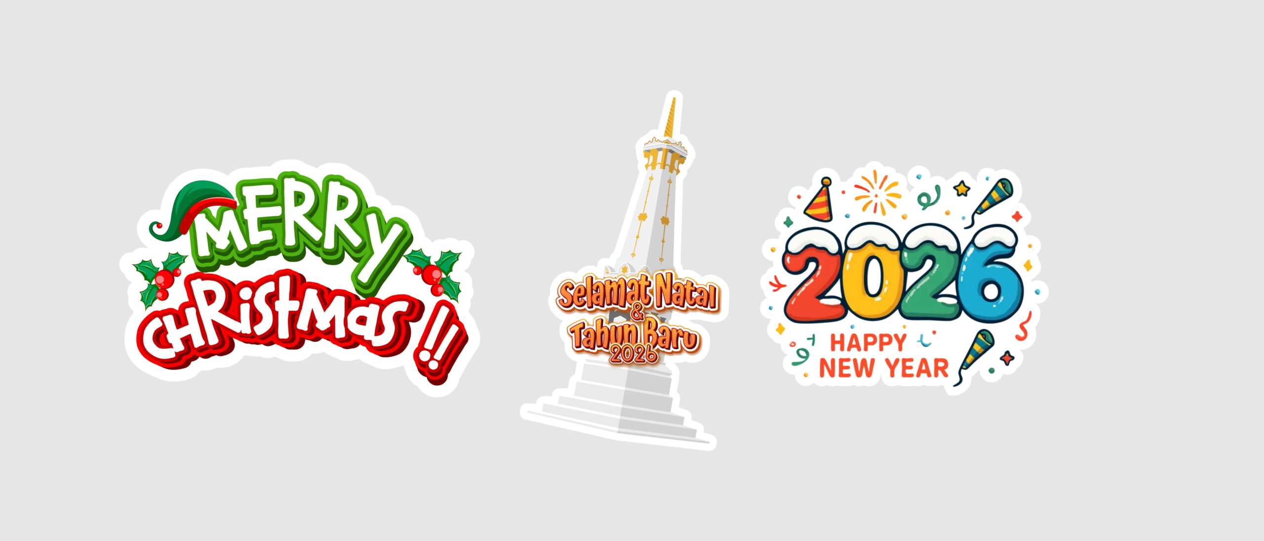 MPP Yogyakarta Dekorasi Natal Tahun Baru 2025 - Desain Grafis, Logo, Vector, Template, Background. MPP Yogyakarta Dekorasi Natal Tahun Baru 2025