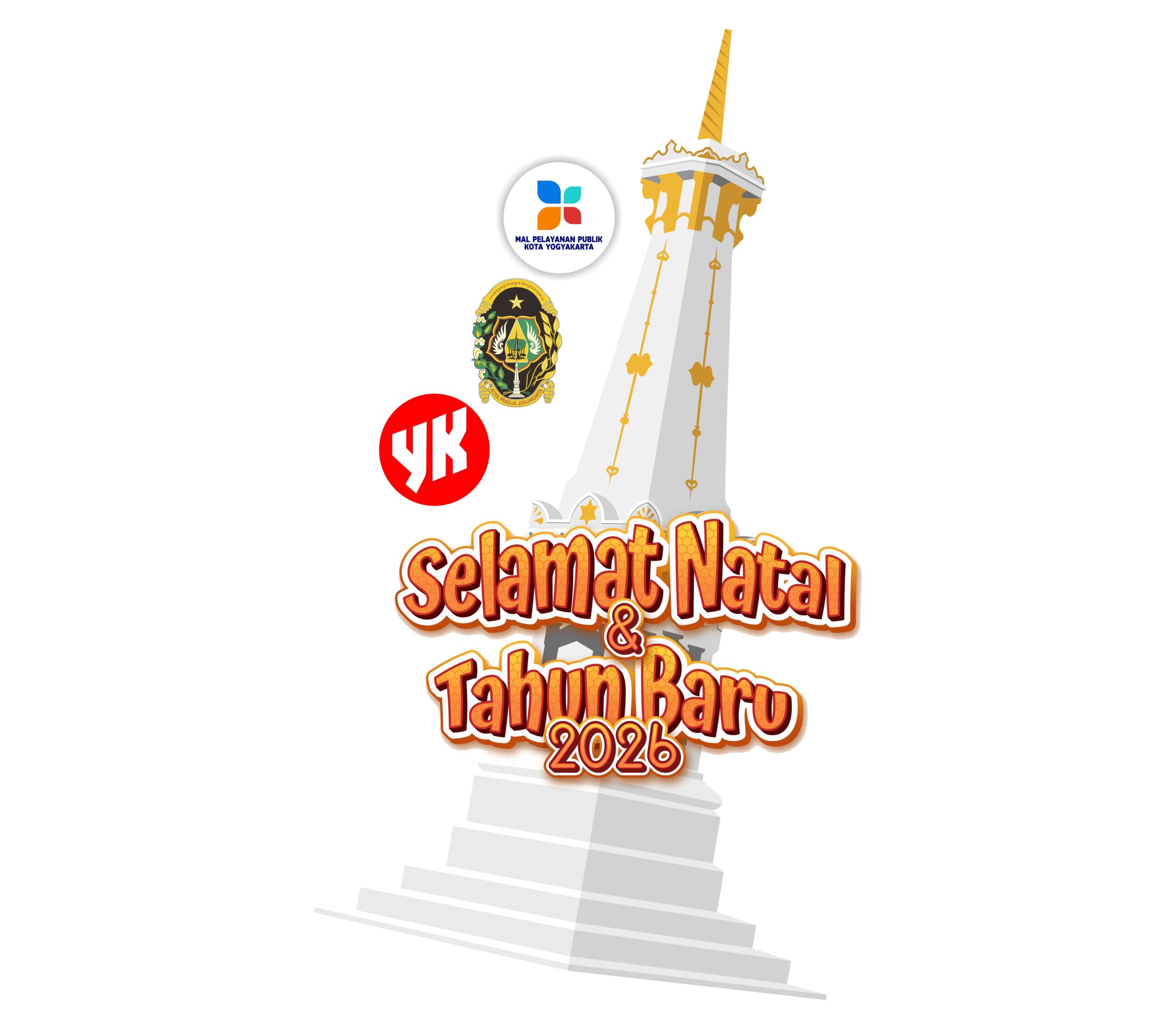 MPP Yogyakarta Dekorasi Natal Tahun Baru 2025 - Desain Grafis, Logo, Vector, Template, Background. MPP Yogyakarta Dekorasi Natal Tahun Baru 2025