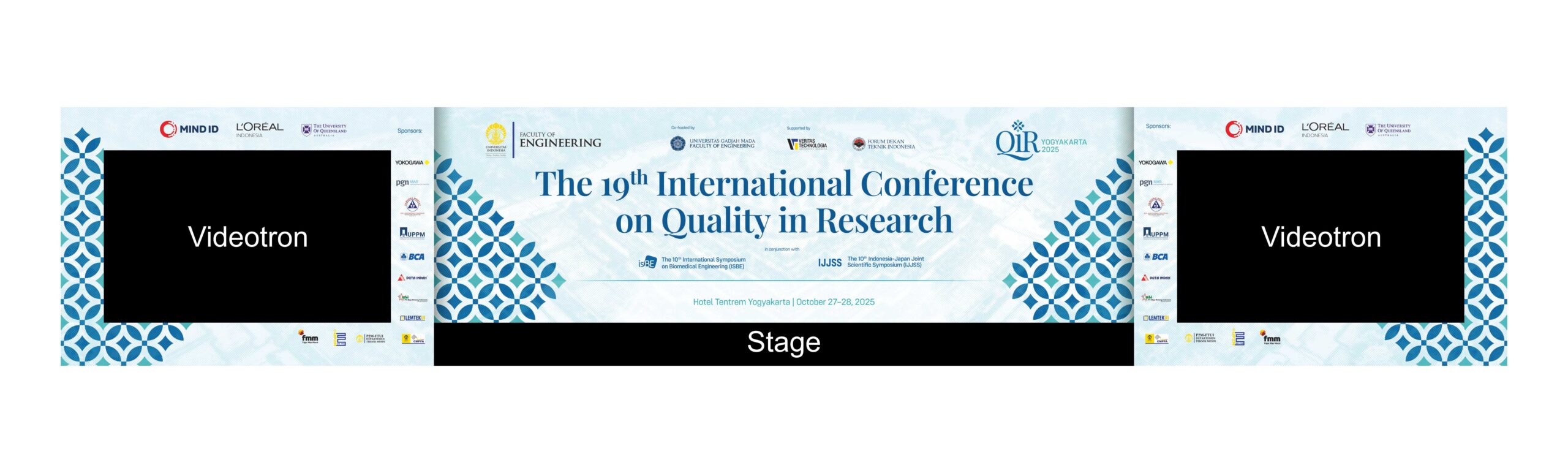 Backdrop International Conference Vector