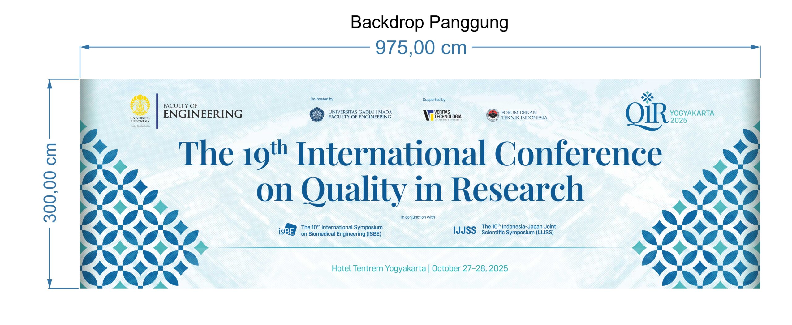 Backdrop International Conference Vector