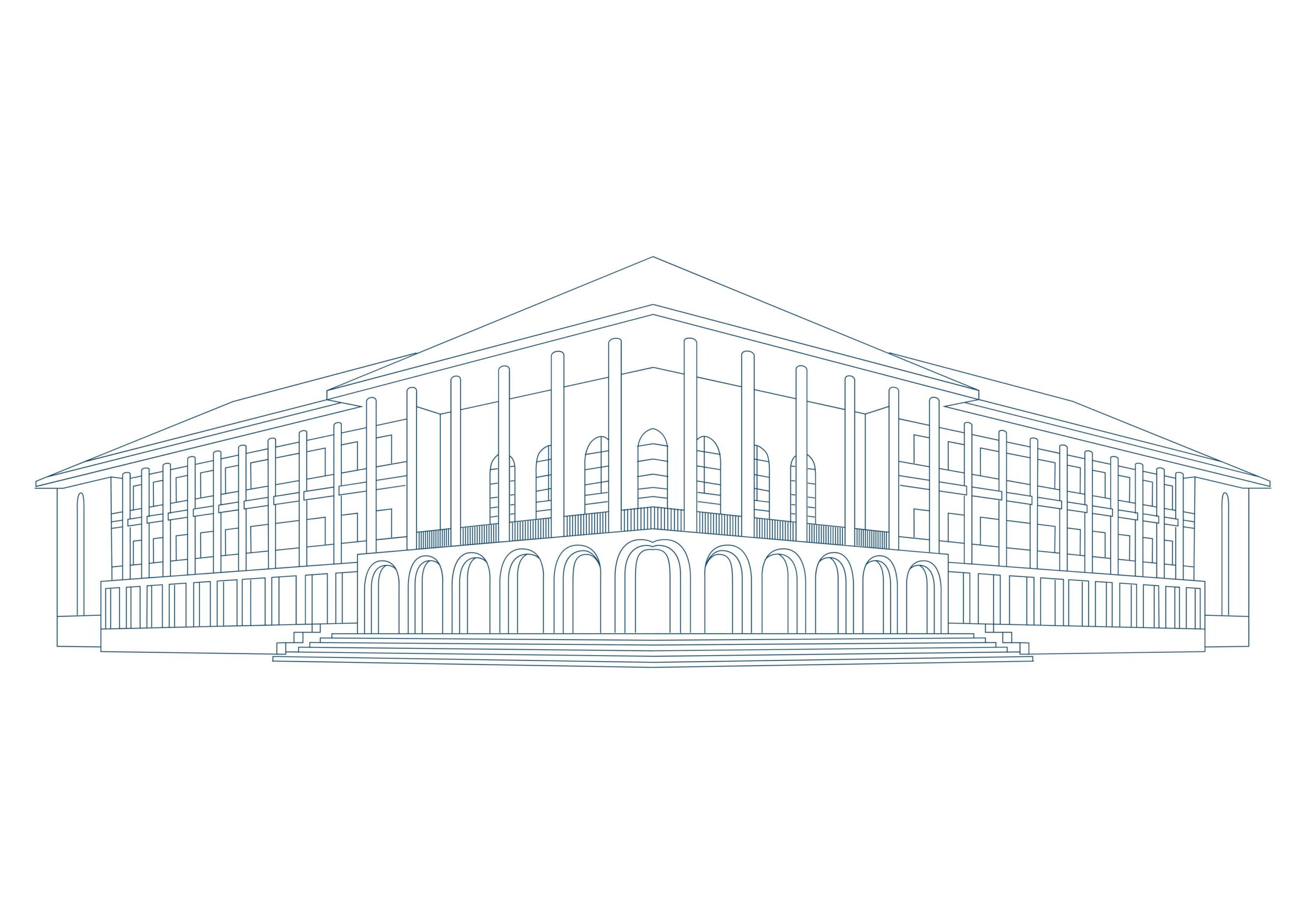 Gedung Rektorat UGM Vector