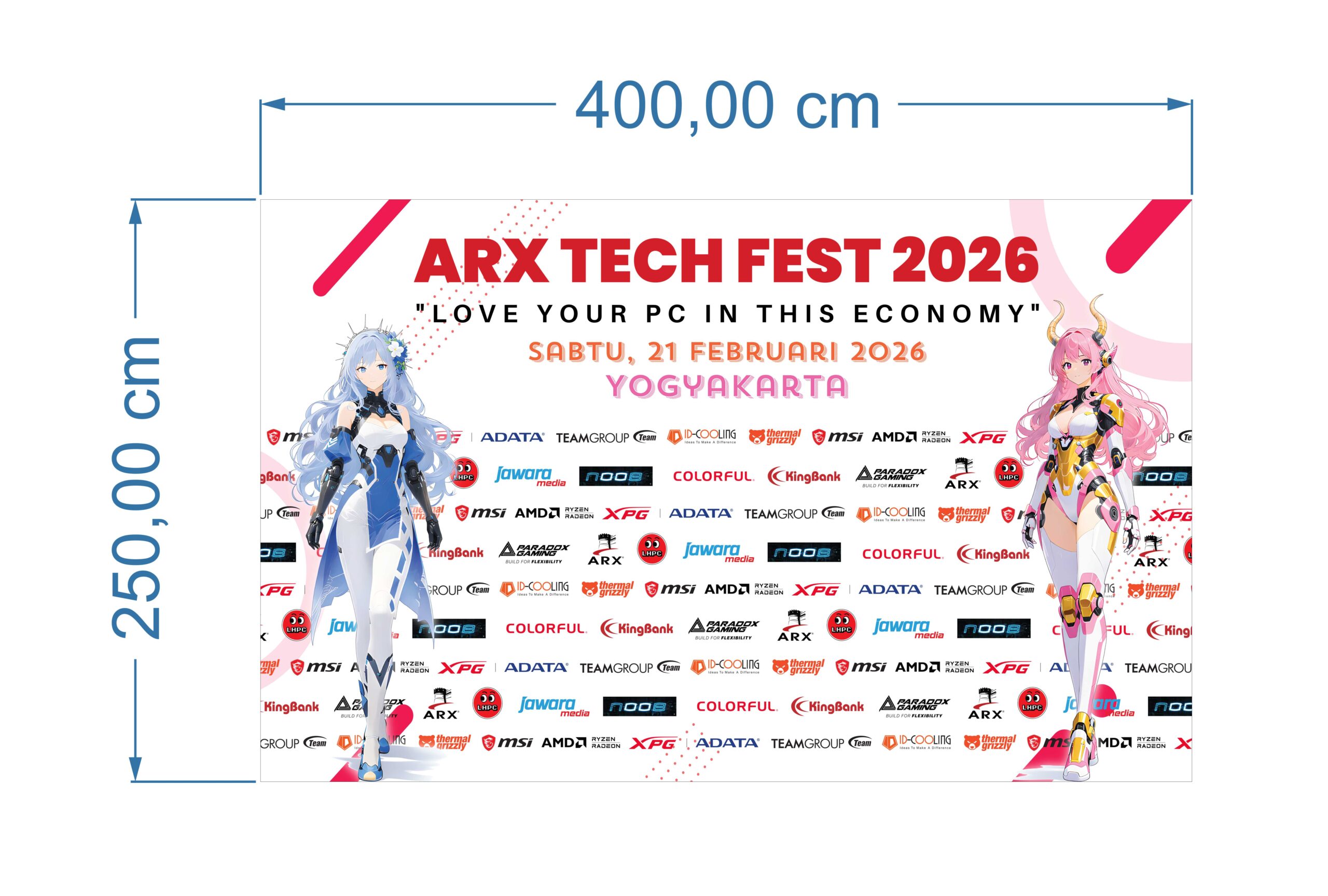 ARX Tech Backdrop Event Vector
