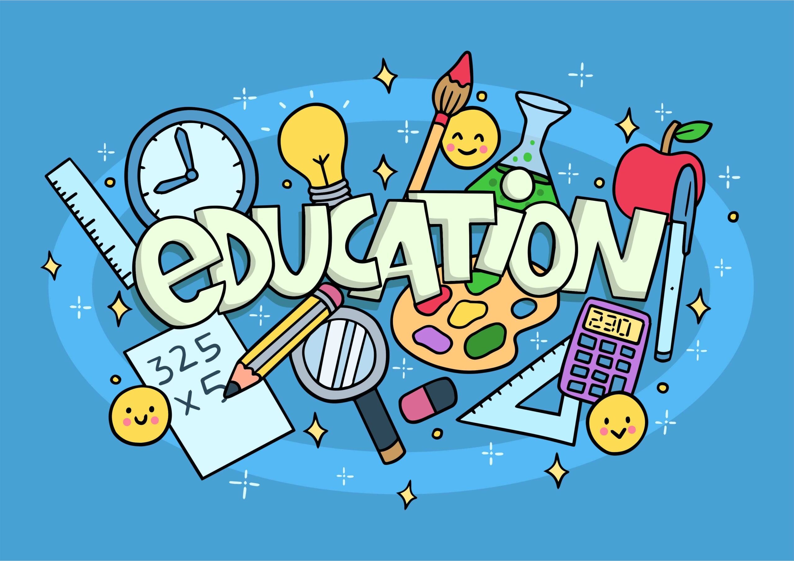Education Simbolik Logo Desain Vector