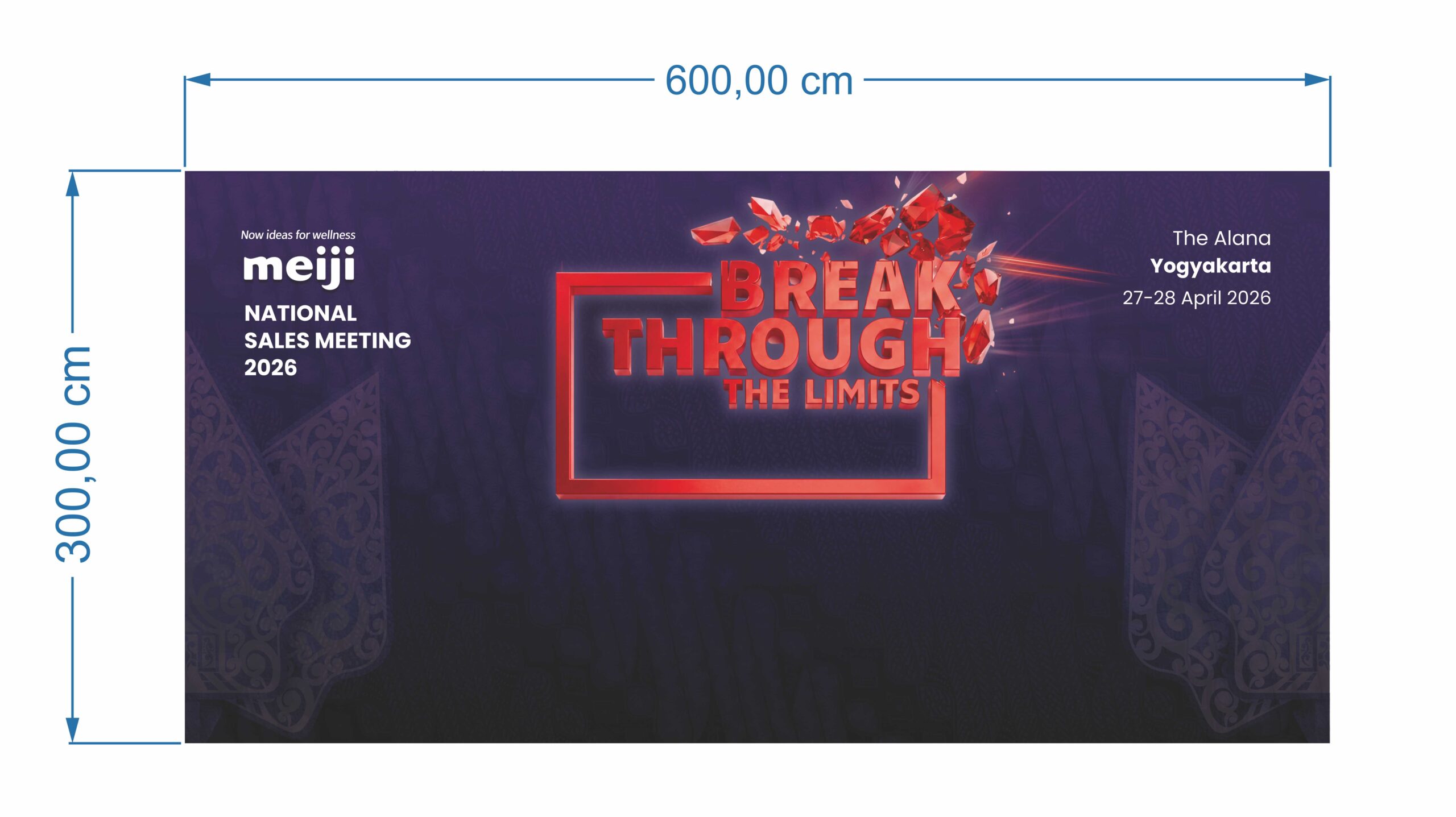 Meiji Sales Meeting Backdrop Vector