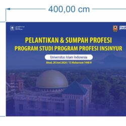 Pelantikan Profesi UII Backdrop Vector