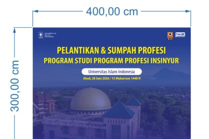 Pelantikan Profesi UII Backdrop Vector