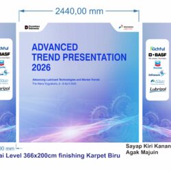 Pertamina Trend Presentation Backdrop Vector