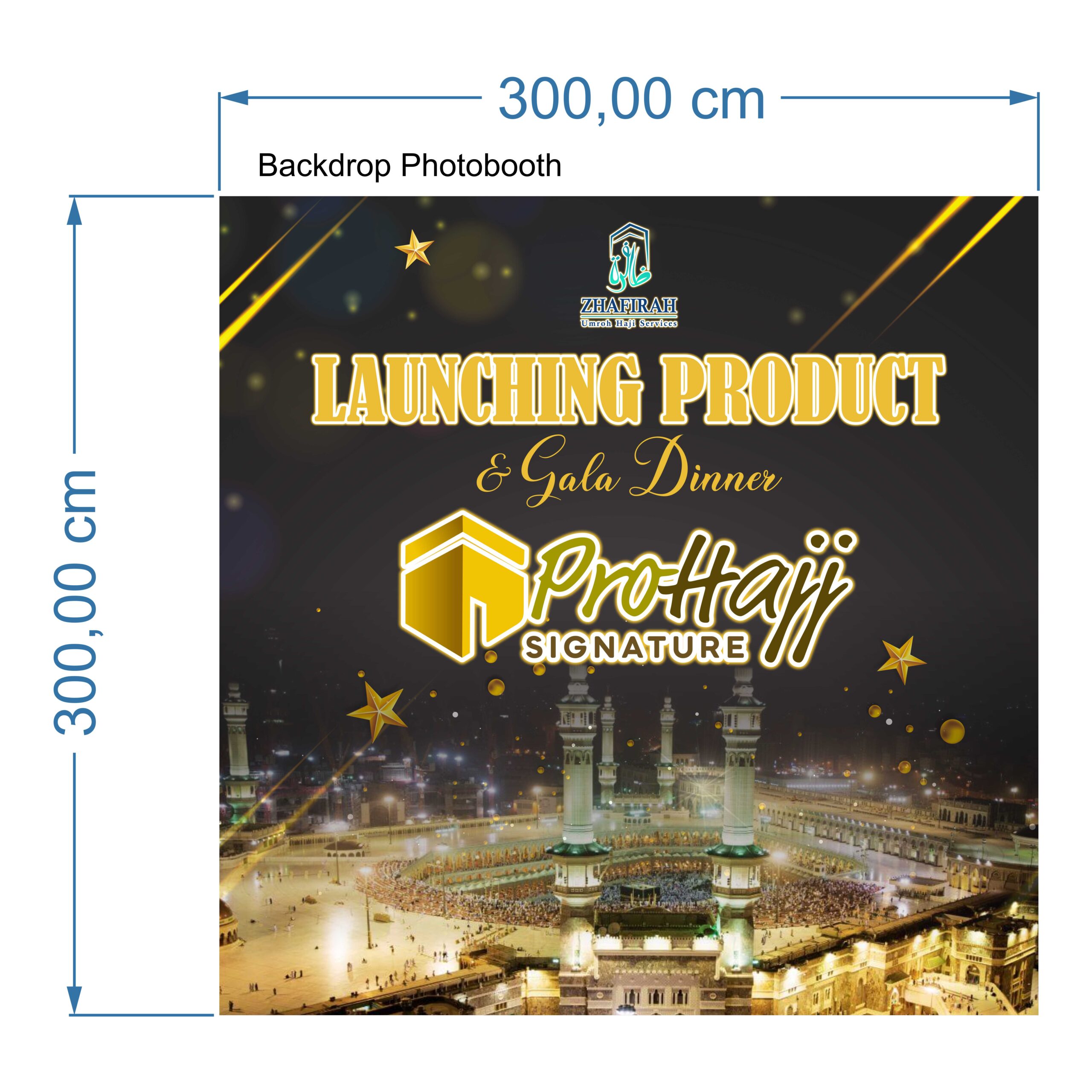 Pro Haji Signature Backdrop Vector
