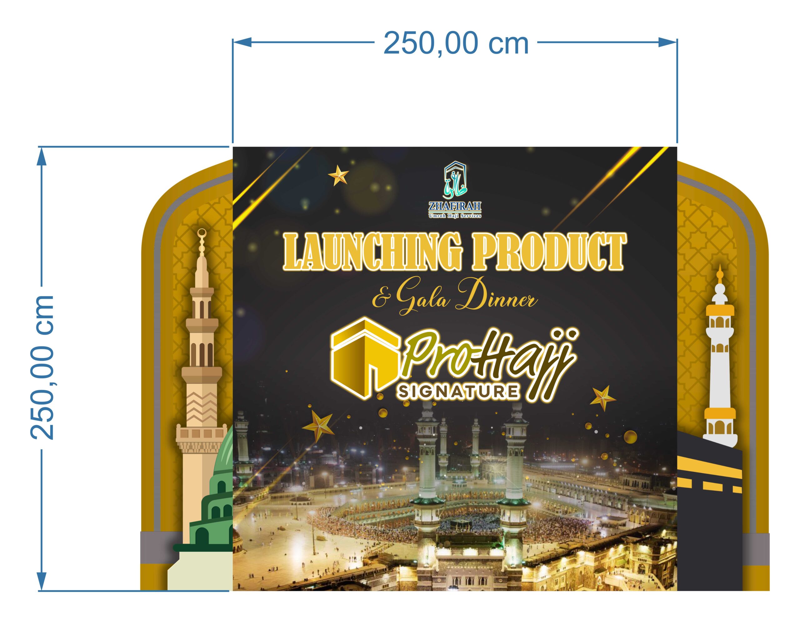 Pro Haji Signature Backdrop Vector