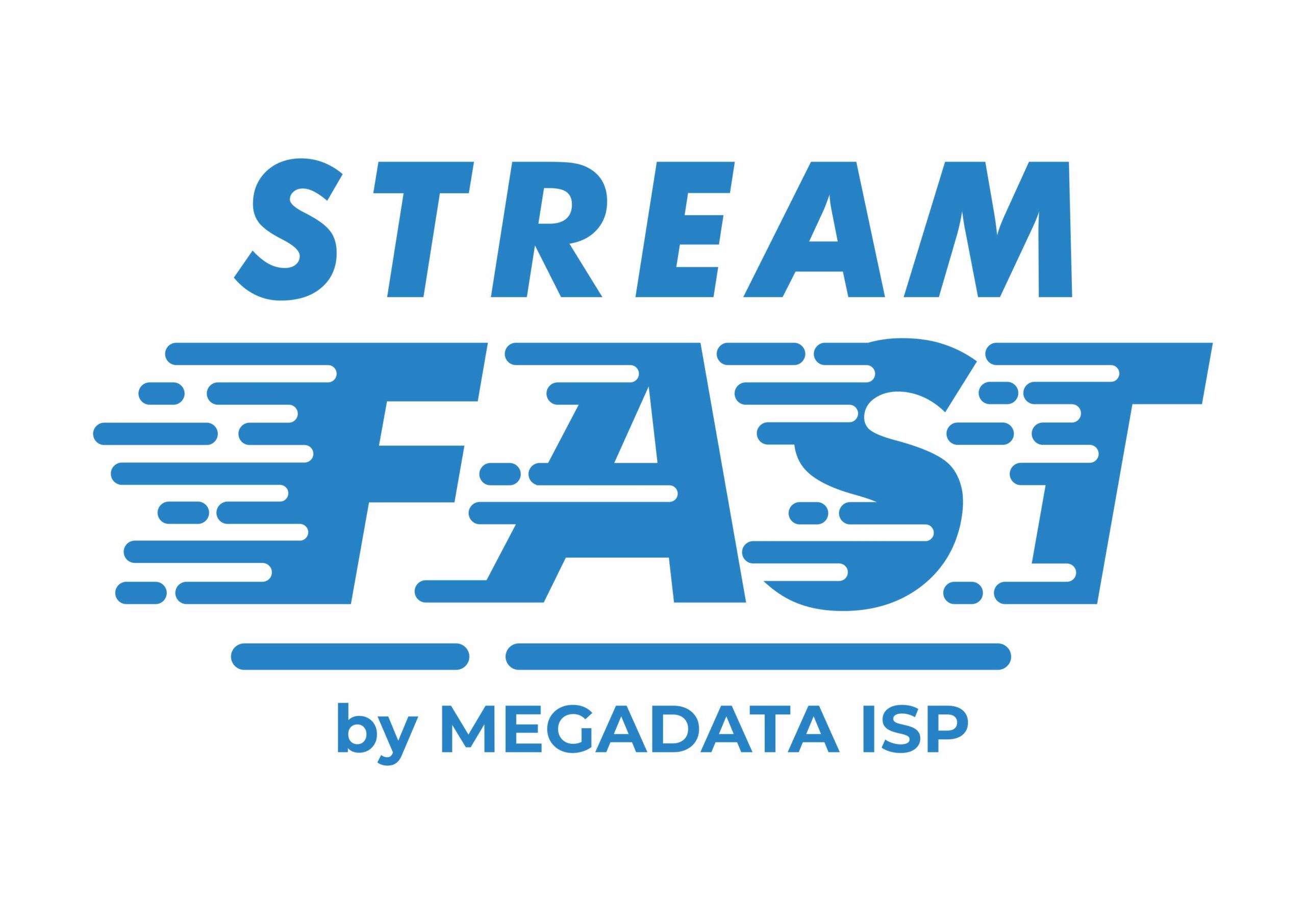 Stream Fast by Megadata ISP Logo Vector