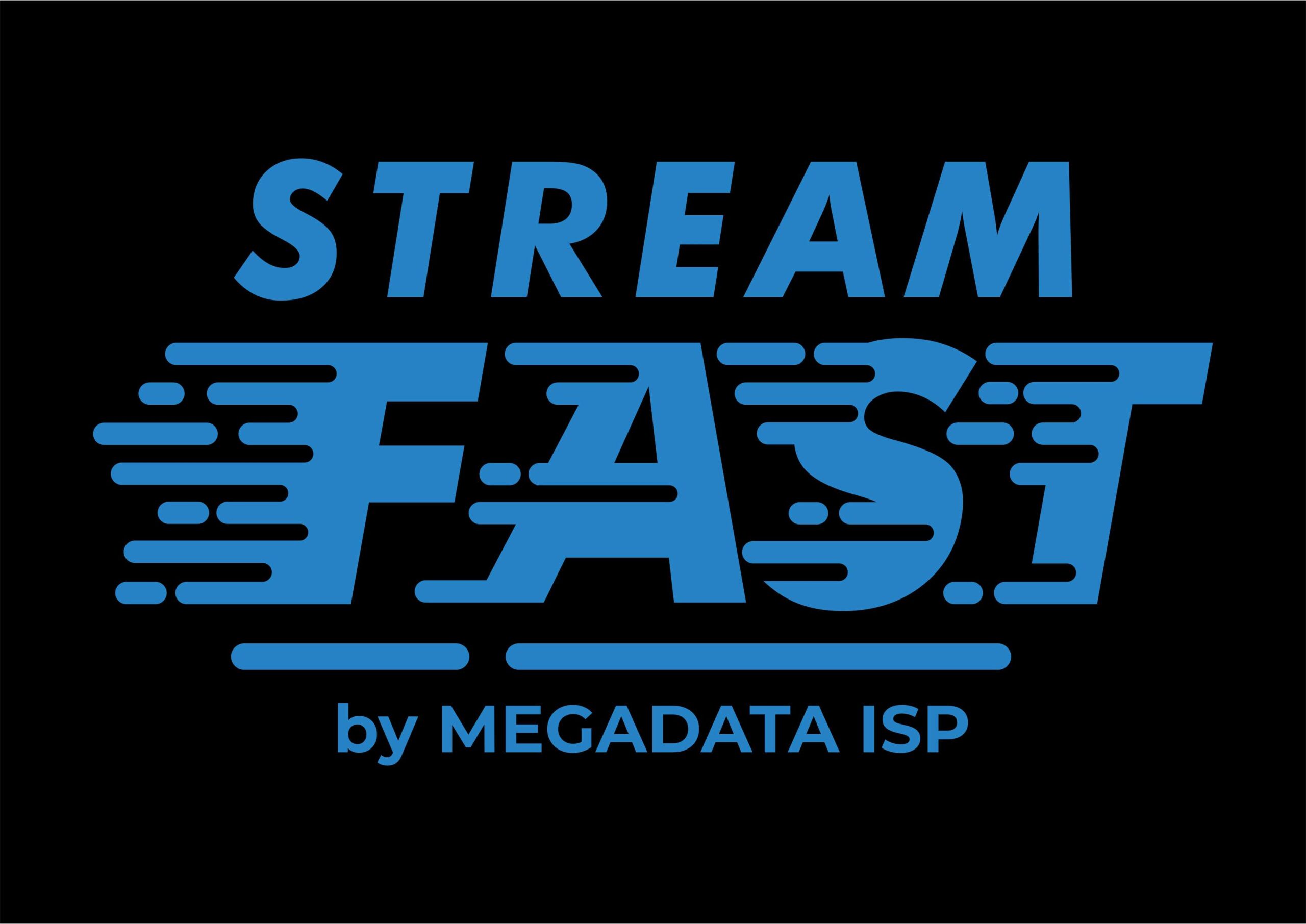 Stream Fast by Megadata ISP Logo Vector