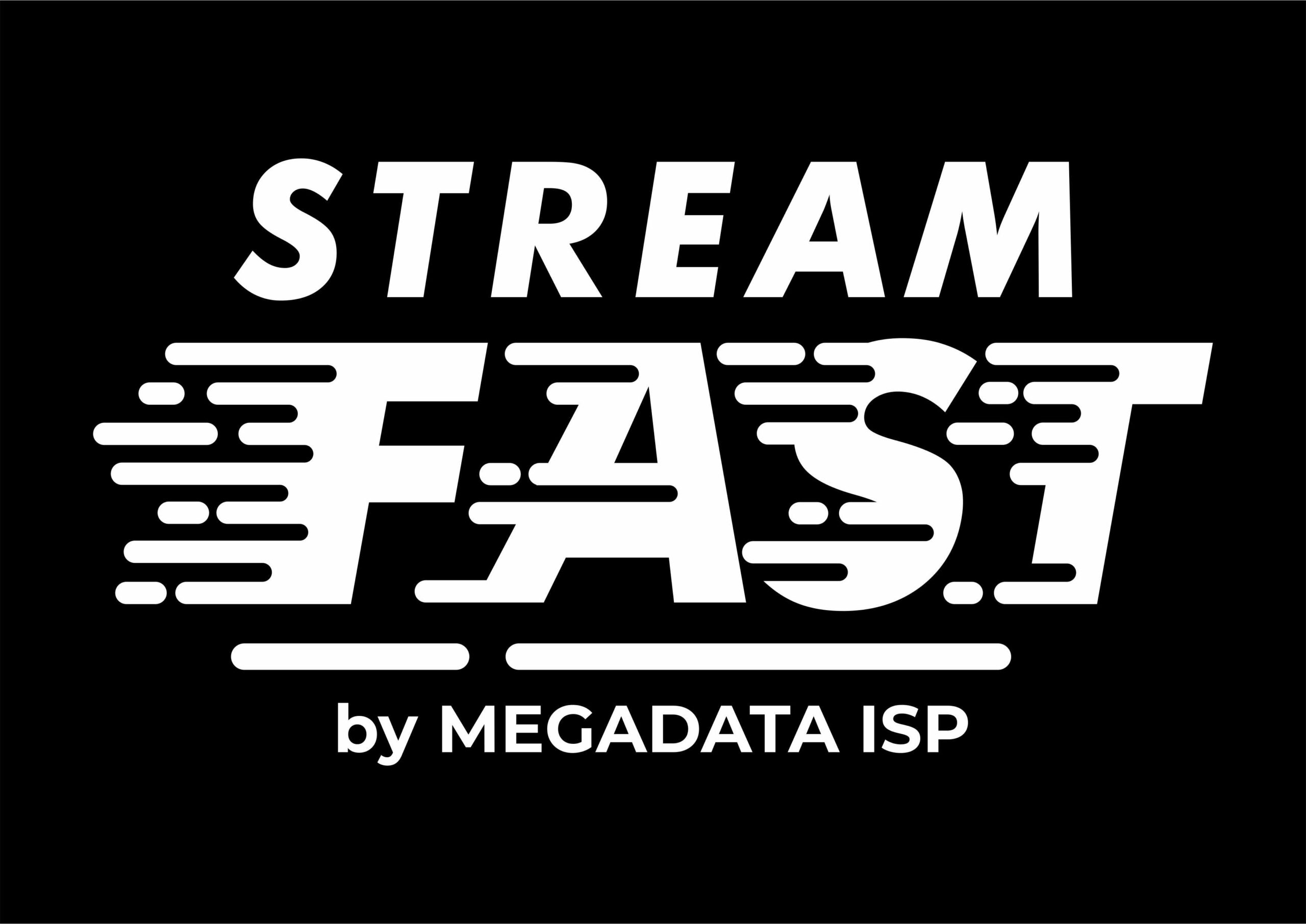 Stream Fast by Megadata ISP Logo Vector