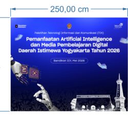TIK Telkom AI Backdrop Vector
