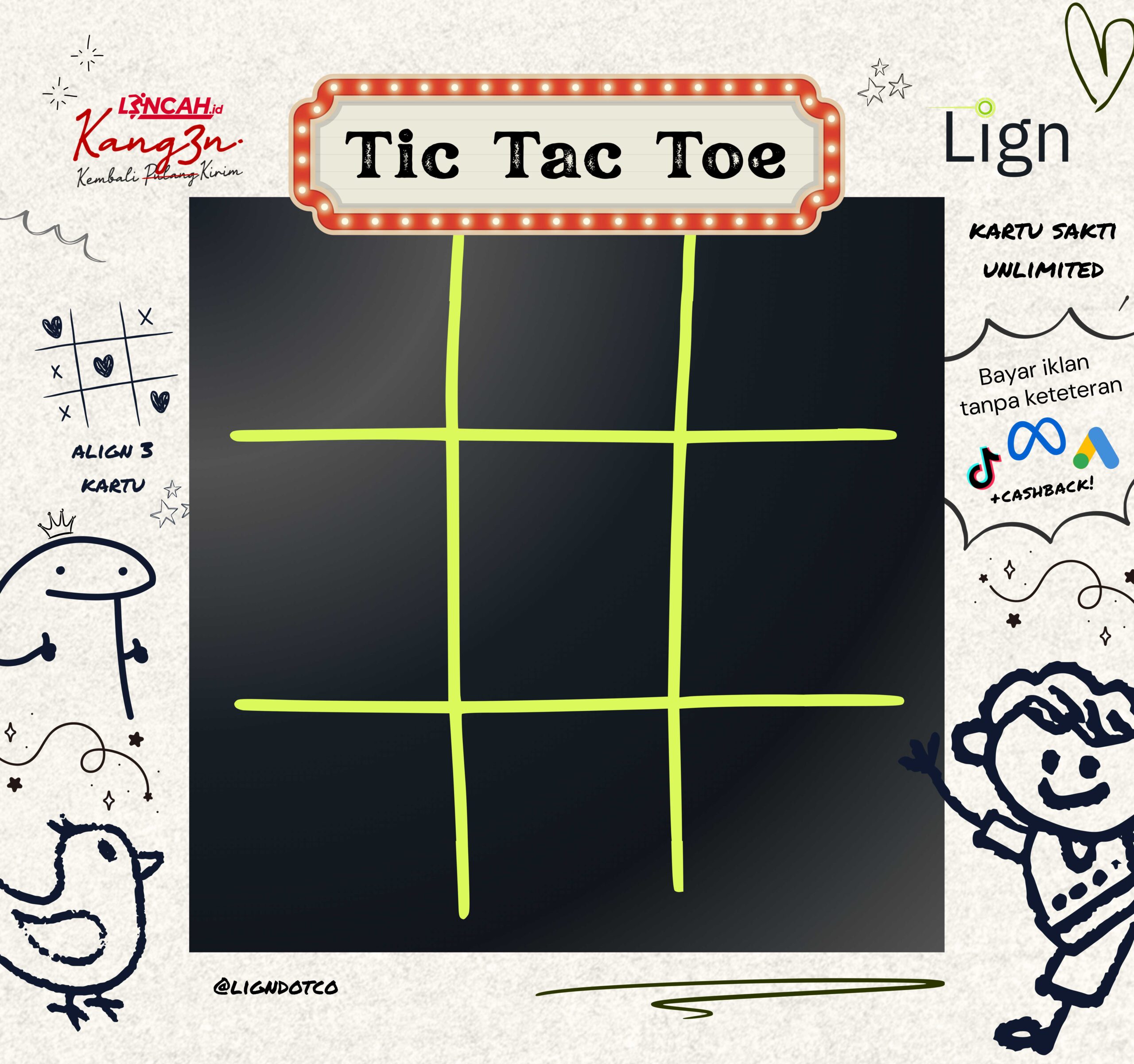 Tic Tac Toe Backdrop Vector