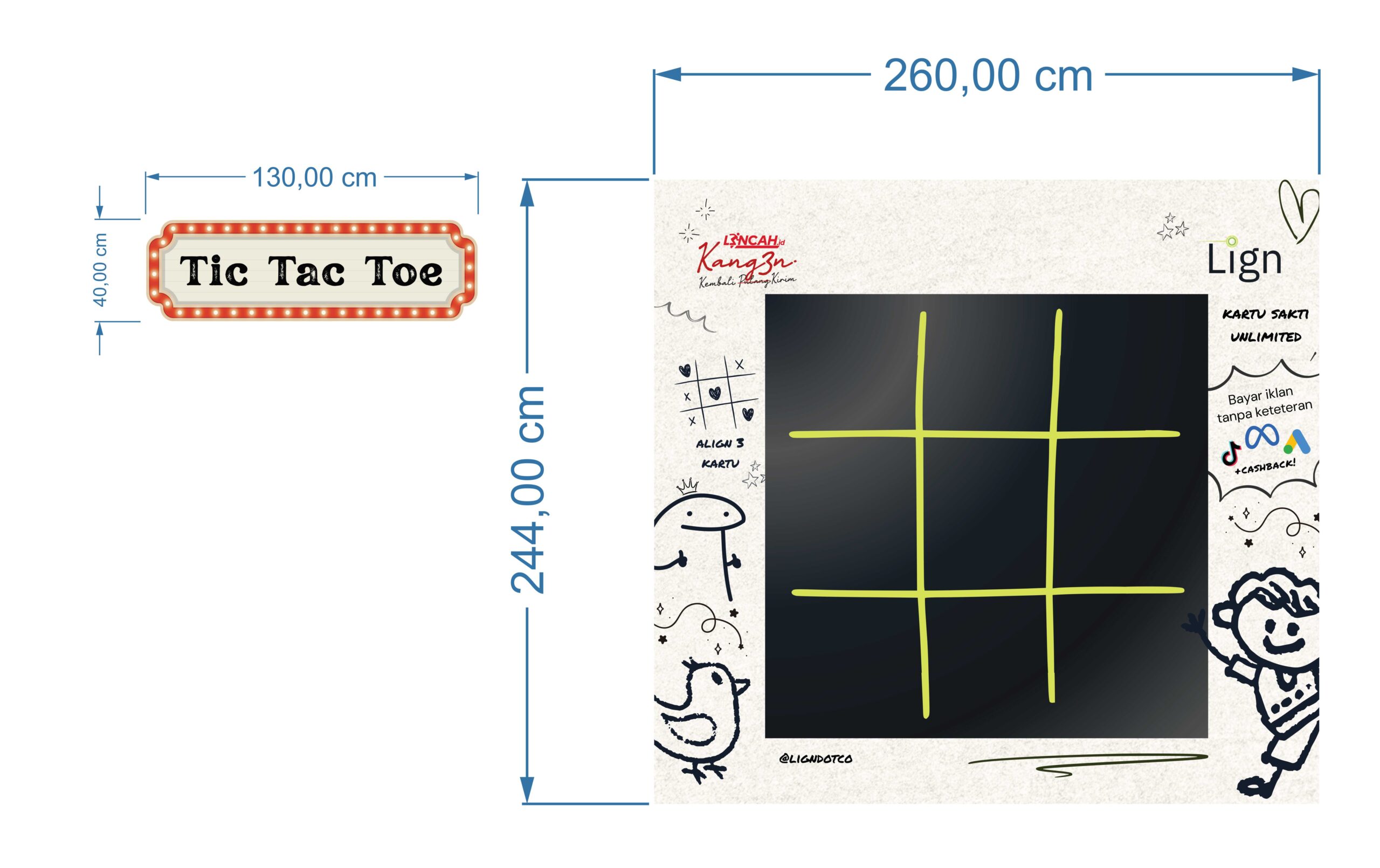 Tic Tac Toe Backdrop Vector