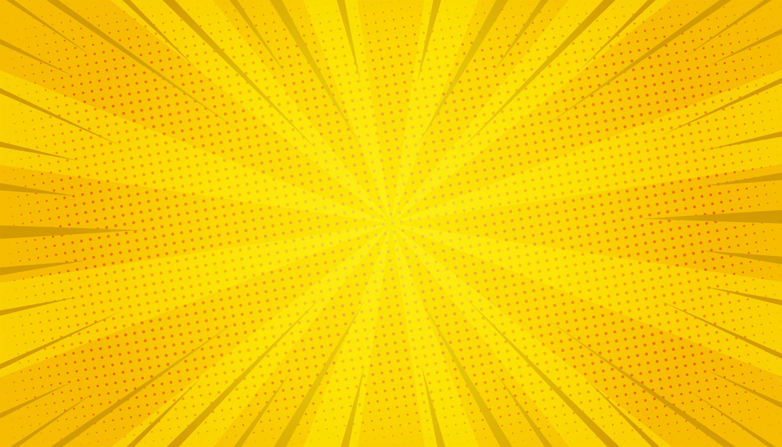 Abstract Yellow Comic Zoom Vector